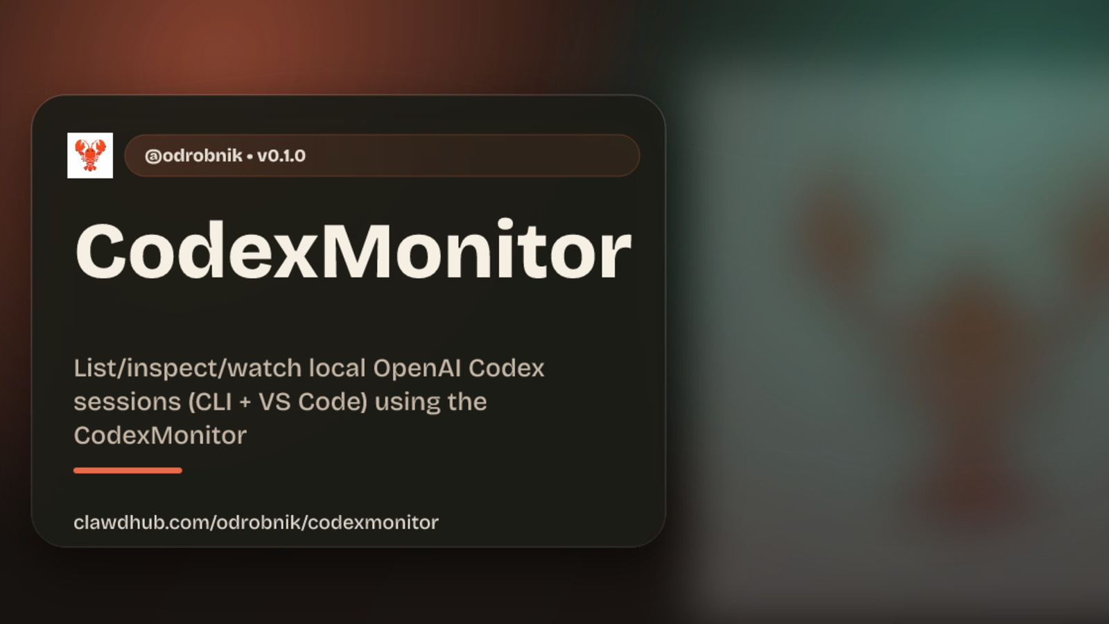 CodexMonitor interface from the OpenClaw ecosystem