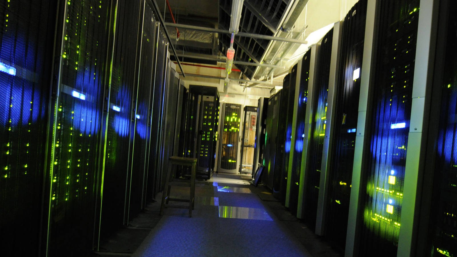 Server room at the National Archives representing an exposed AI backend database